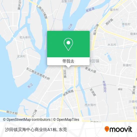 沙田镇滨海中心商业街A1栋地图