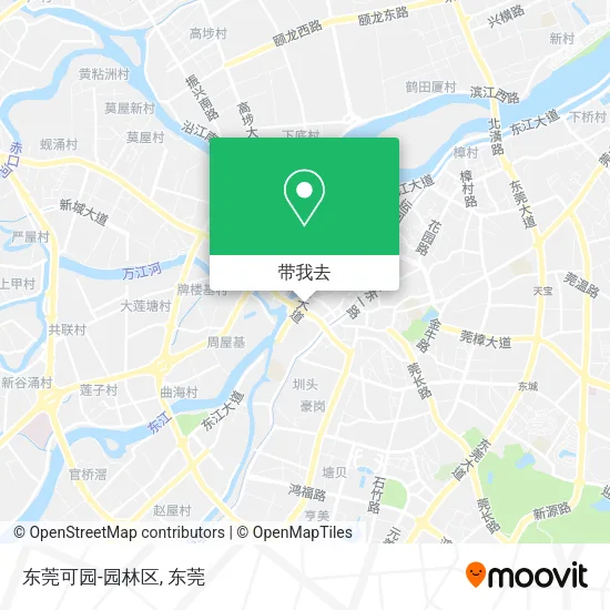 东莞可园-园林区地图