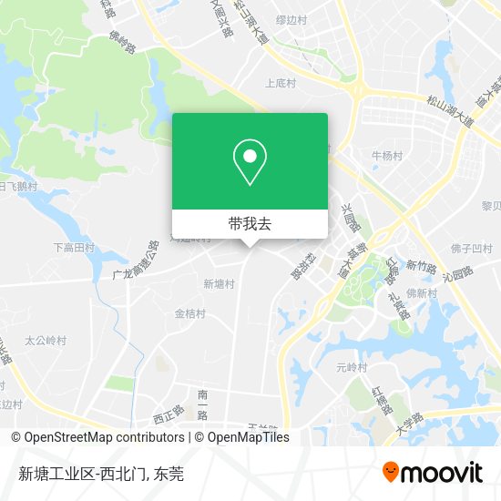 新塘工业区-西北门地图