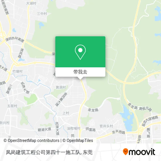凤岗建筑工程公司第四十一施工队地图