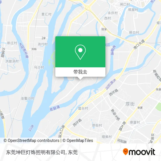 东莞坤巨灯饰照明有限公司地图