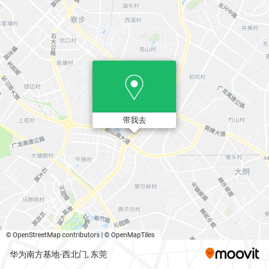 华为南方基地-西北门地图