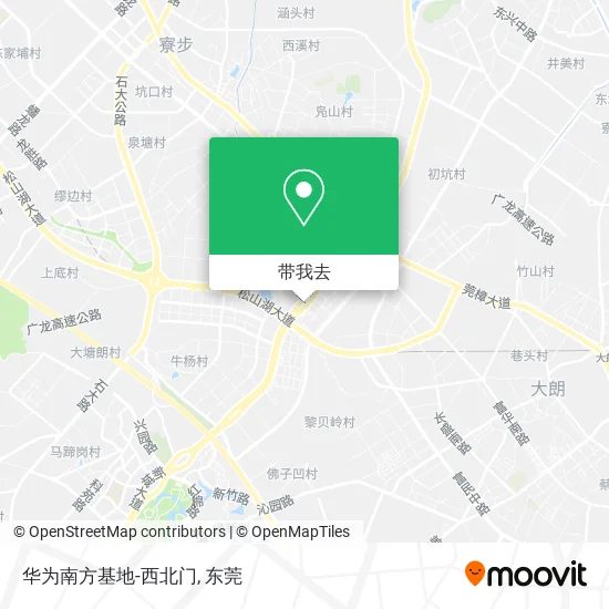 华为南方基地-西北门地图