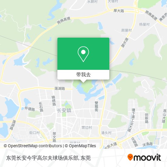 东莞长安今宇高尔夫球场俱乐部地图