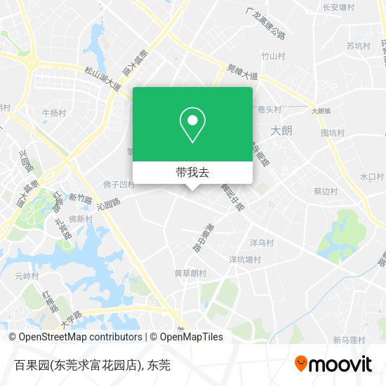 百果园(东莞求富花园店)地图