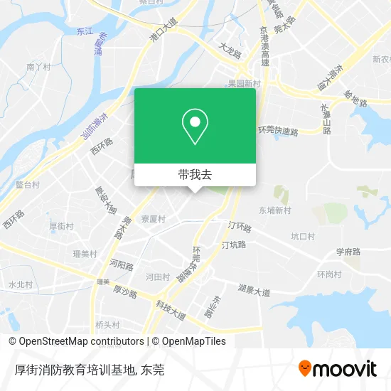 厚街消防教育培训基地地图
