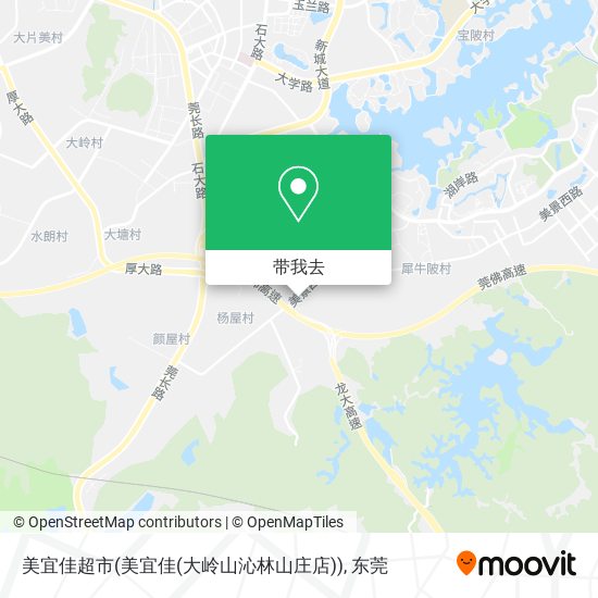 美宜佳超市(美宜佳(大岭山沁林山庄店))地图