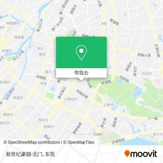 新世纪豪园-北门地图