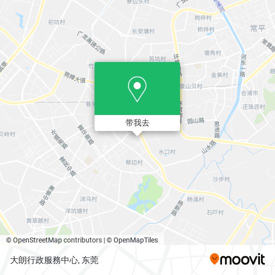 大朗行政服務中心地图