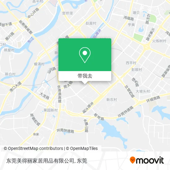 东莞美得丽家居用品有限公司地图