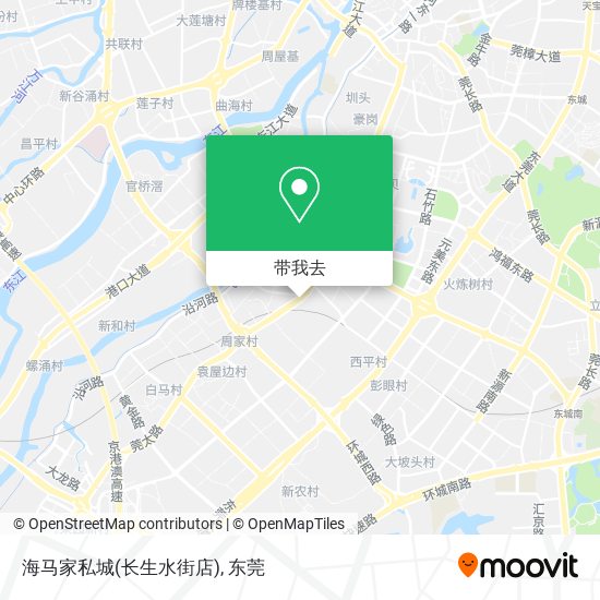 海马家私城(长生水街店)地图