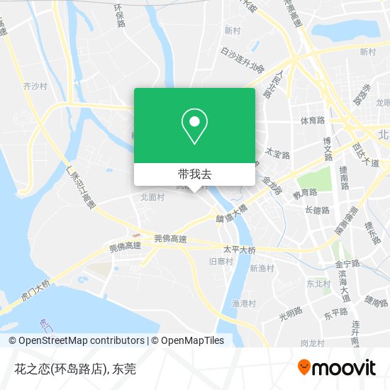 花之恋(环岛路店)地图