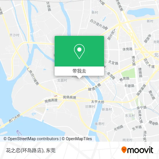 花之恋(环岛路店)地图
