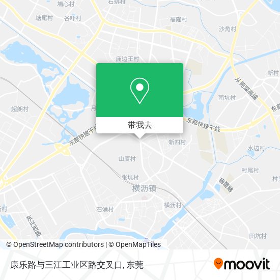 康乐路与三江工业区路交叉口地图