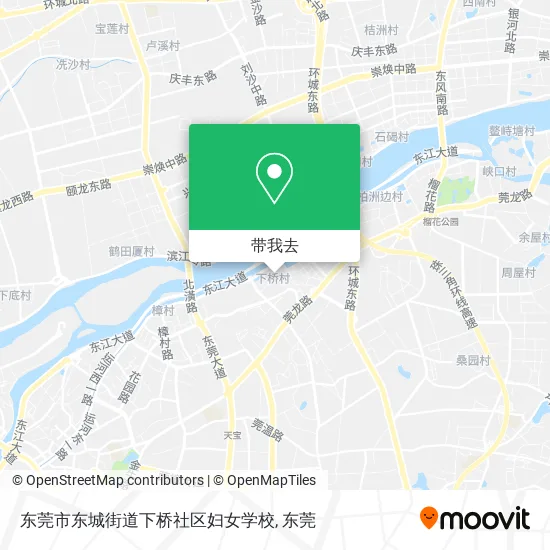 东莞市东城街道下桥社区妇女学校地图