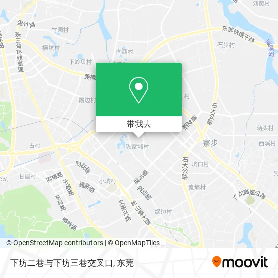 下坊二巷与下坊三巷交叉口地图