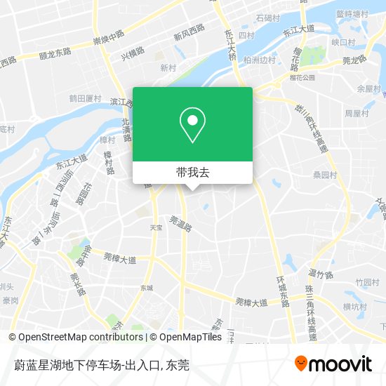 蔚蓝星湖地下停车场-出入口地图