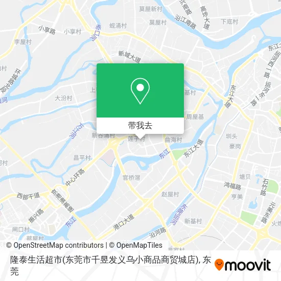 隆泰生活超市(东莞市千昱发义乌小商品商贸城店)地图