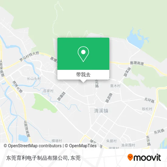 东莞育利电子制品有限公司地图