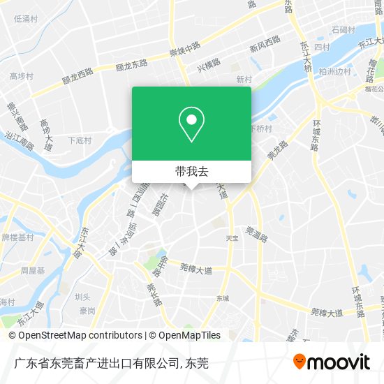 广东省东莞畜产进出口有限公司地图