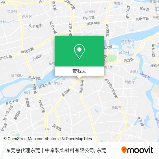 东莞总代理东莞市中泰装饰材料有限公司地图
