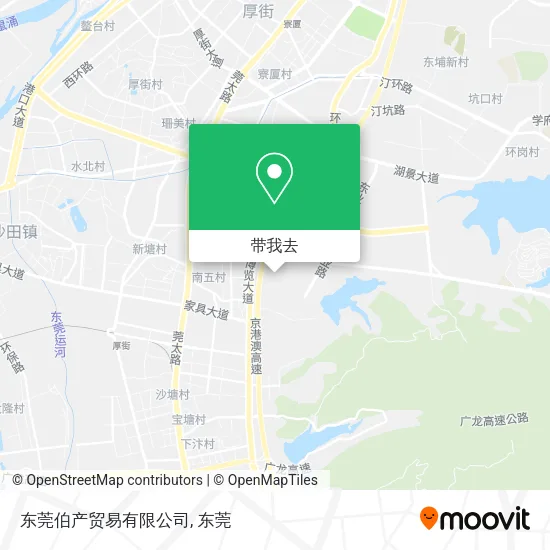 东莞伯产贸易有限公司地图