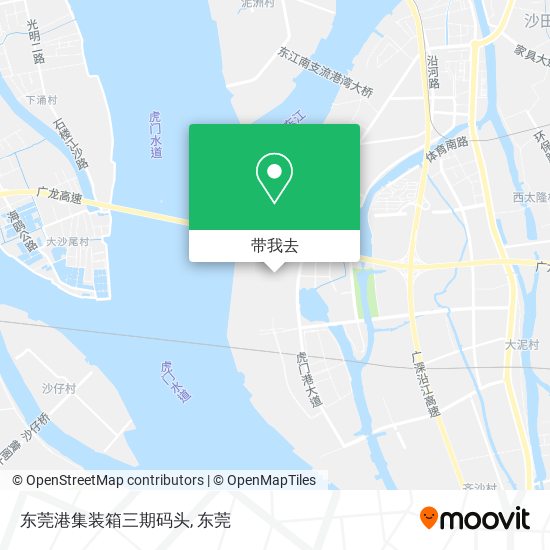 东莞港集装箱三期码头地图