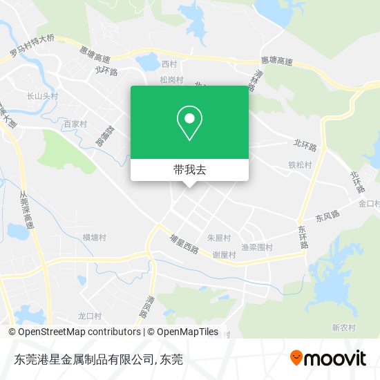 东莞港星金属制品有限公司地图