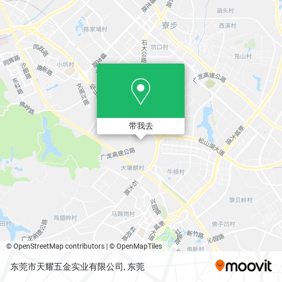 东莞市天耀五金实业有限公司地图