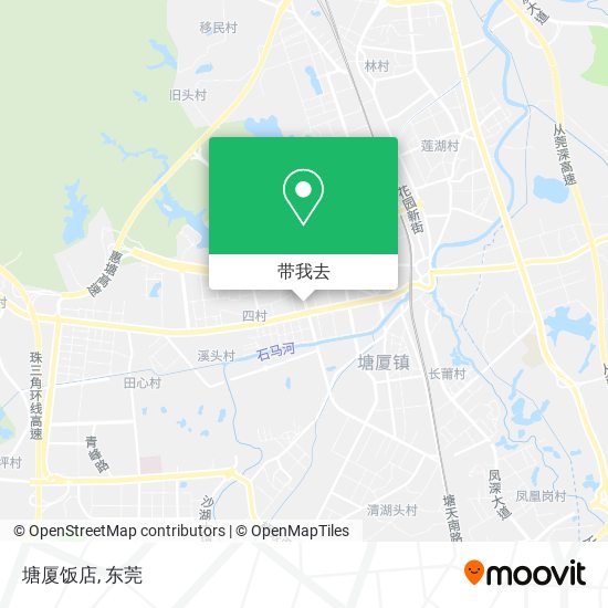 塘厦饭店地图