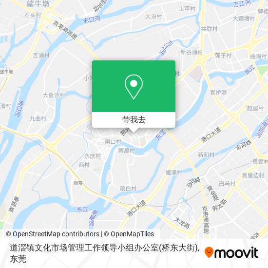 道滘镇文化市场管理工作领导小组办公室(桥东大街)地图