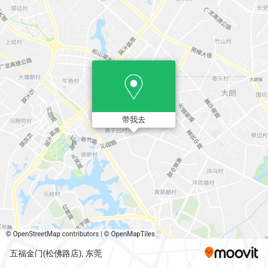 五福金门(松佛路店)地图