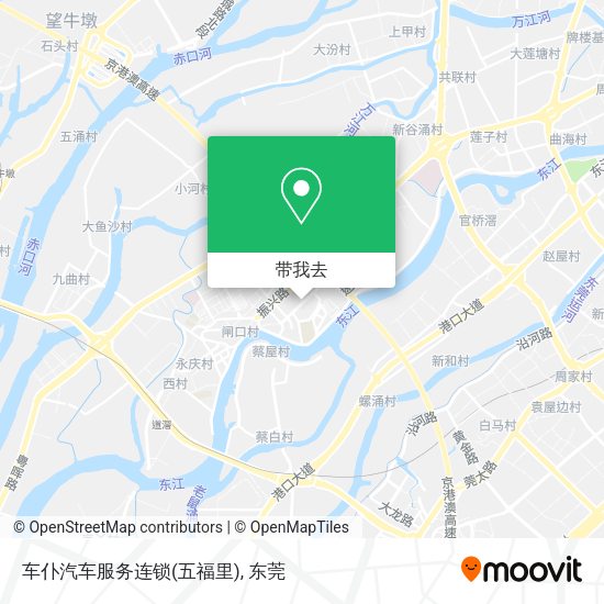 车仆汽车服务连锁(五福里)地图