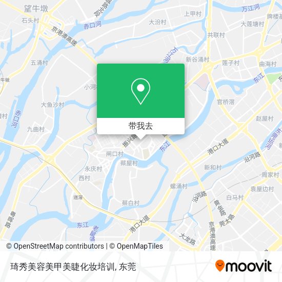 琦秀美容美甲美睫化妆培训地图
