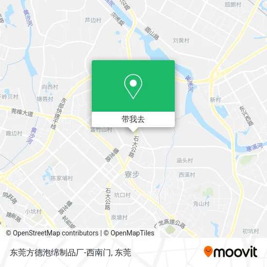 东莞方德泡绵制品厂-西南门地图