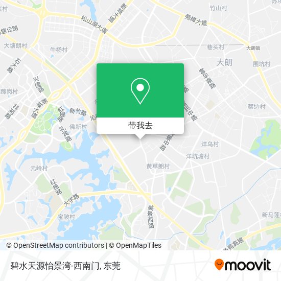 碧水天源怡景湾-西南门地图