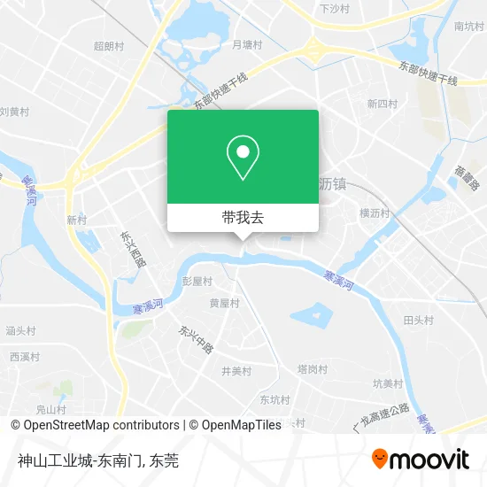 神山工业城-东南门地图