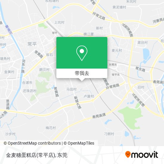 金麦穗蛋糕店(常平店)地图