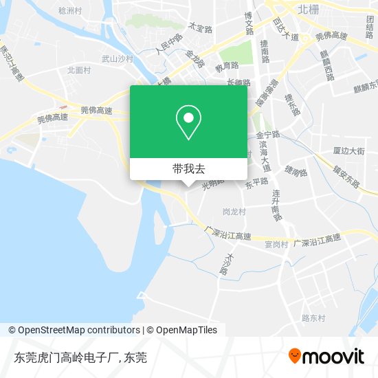 东莞虎门高岭电子厂地图