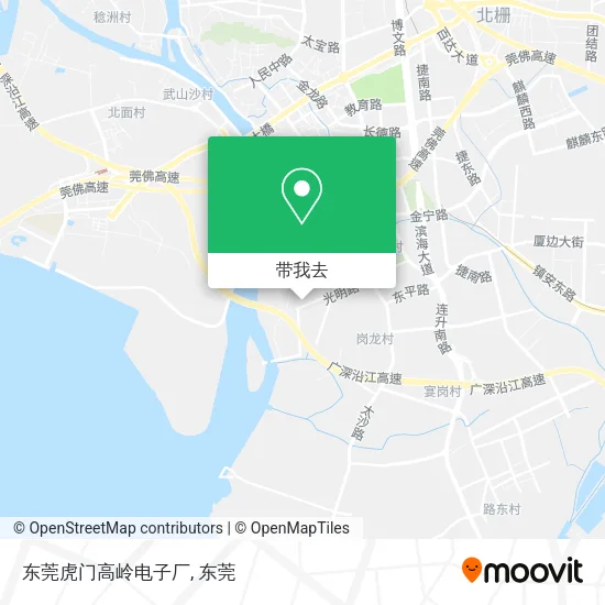 东莞虎门高岭电子厂地图