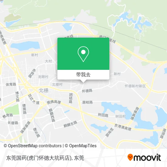 东莞国药(虎门怀德大坑药店)地图