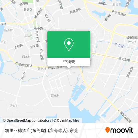 凯里亚德酒店(东莞虎门滨海湾店)地图