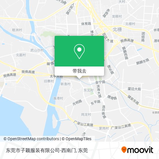 东莞市子颖服装有限公司-西南门地图