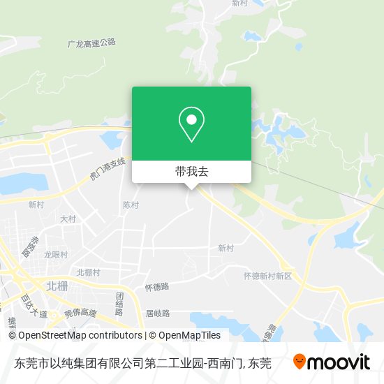 东莞市以纯集团有限公司第二工业园-西南门地图