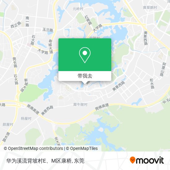 华为溪流背坡村E、M区康桥地图
