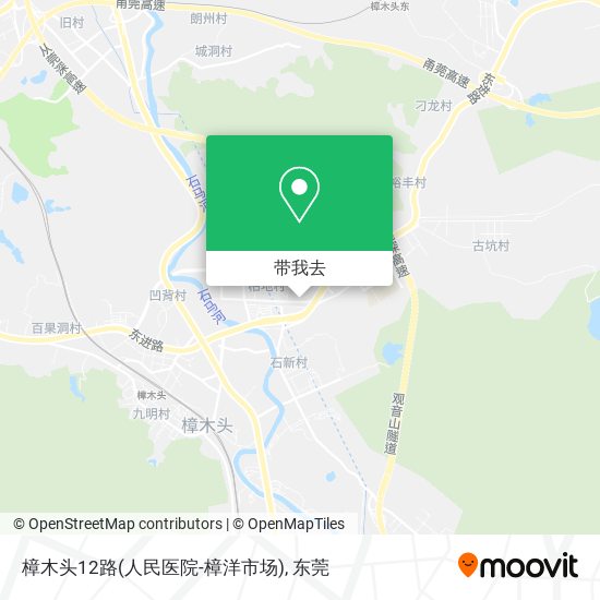 樟木头12路(人民医院-樟洋市场)地图