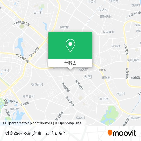 财富商务公寓(富康二街店)地图