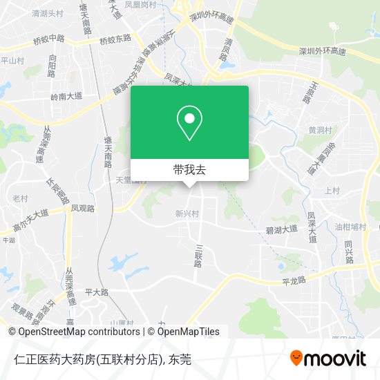 仁正医药大药房(五联村分店)地图