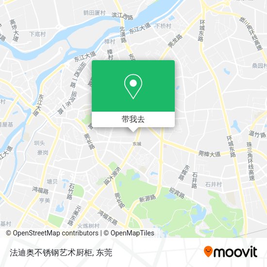 法迪奥不锈钢艺术厨柜地图