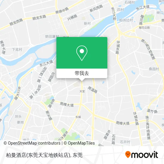 柏曼酒店(东莞天宝地铁站店)地图